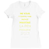 votez marine la pen france 2017 Ladies Fitted T-Shirt