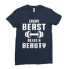 Every Beast Needs a Beauty Ladies Fitted T-Shirt