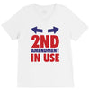 2nd amendment in use V-Neck Tee