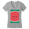 watermelon Women's V-Neck T-Shirt