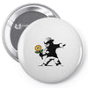 banksy flower Pin-back button