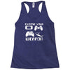 choose your weapon gamer finny retro Racerback Tank