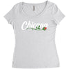 chicana with rose Women's Triblend Scoop T-shirt