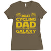 best cycling dad galaxy cycling Ladies Fitted T-Shirt