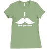 mustache (3) Ladies Fitted T-Shirt