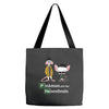 pinkman and the heisenbrain Tote Bags