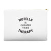 nutella is cheaper than therapy Accessory Pouches