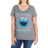 no cookies for santa Ladies Curvy T-Shirt