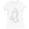 pray Ladies Fitted T-Shirt