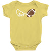 football infinity love Baby Onesie
