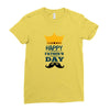 HAPPY FATHERS DAY Ladies Fitted T-Shirt