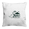 winosaur dinosaur Throw Pillow