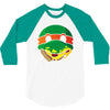 pizza turtle 3/4 Sleeve Shirt