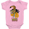 link the mask Baby Onesie