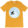 Biker Dinosaur - Dinosaur Riding A Bike To The Moon T-Shirt
