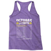 October Girl Facts Libra Racerback Tank