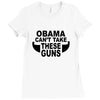 obama guns Ladies Fitted T-Shirt