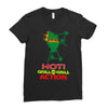 hot grill on grill action Ladies Fitted T-Shirt
