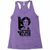 a woman's place is in the resistance Racerback Tank