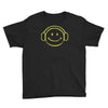 smiley dj techno,club,dance,music,rave retro Youth Tee