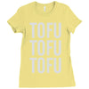 tofu tofu tofu Ladies Fitted T-Shirt