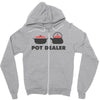 pot dealer cooking pot tea pot Zipper Hoodie