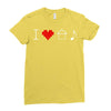 i love house music Ladies Fitted T-Shirt