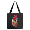 realistic human heart Tote Bags
