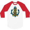 king of pirates anchor 3/4 Sleeve Shirt