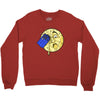 time travel to the moon Crewneck Sweatshirt