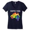 Vote Yes, Australian Marriage Equality Women's V-Neck T-Shirt