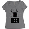 oh deer Women's Triblend Scoop T-shirt