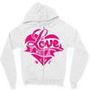 love (3) Zipper Hoodie