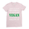 vegan Ladies Fitted T-Shirt
