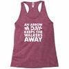 an arrow a day zombie dary Racerback Tank