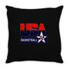 usa basketball logo Throw Pillow
