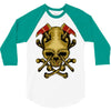 skull axe 3/4 Sleeve Shirt