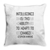 adapt or die encoded Throw Pillow