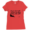 kitten kitty talk to your cat about catnip gifts for dad Ladies Fitted T-Shirt