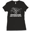 dinosaurs are dino mite Ladies Fitted T-Shirt