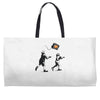banksy kids play t.v. ball Weekender Totes