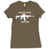 black guns matter Ladies Fitted T-Shirt