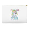 unicorns are born in june cute unicorn Accessory Pouches