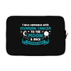 I Love Someone with Ovarian Cancer to The Moon and Back to Infinity Laptop sleeve