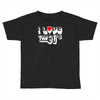 i love the 90's  musik dj fun Toddler T-shirt