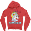unicorns are born in september cute unicorn Zipper Hoodie