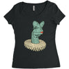 elizabethan dilophosaurus Women's Triblend Scoop T-shirt