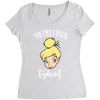 The Orijinal Topknot Tinkerbell Women's Triblend Scoop T-shirt