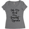 Women, love, Rights, Feminism, Feminist, Female, Funny, Woman, Girl Po Women's Triblend Scoop T-shirt