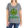 cannabis for medical use only Ladies Curvy T-Shirt